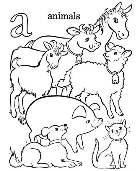 Free Printable Farm Animal Coloring Pages For Kids Abc