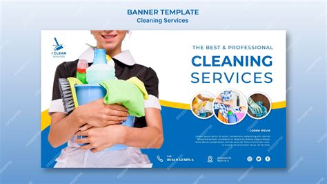 Premium Psd Cleaning Service Concept Banner Template