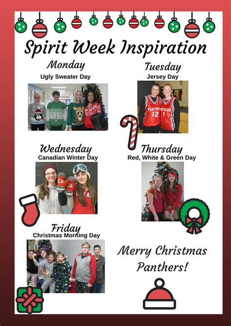 The spirit of christmas is in its beautiful traditions and thoughtful customs. Christmas Spirit Week / Christmas Spirit Week ...