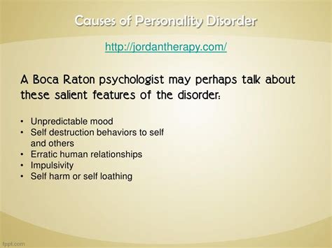 Causes of Personality Disorder