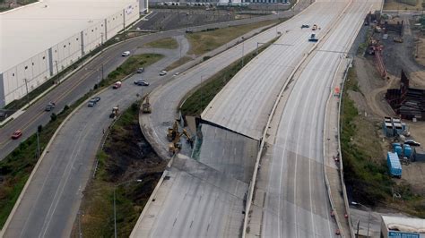 I 95 Bridge Collapse Overpass At Cottman Avenue Gives Way