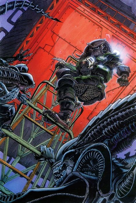 Dachande Retreats From The Xenomorphs In The First Dark Horse Aliens Vs