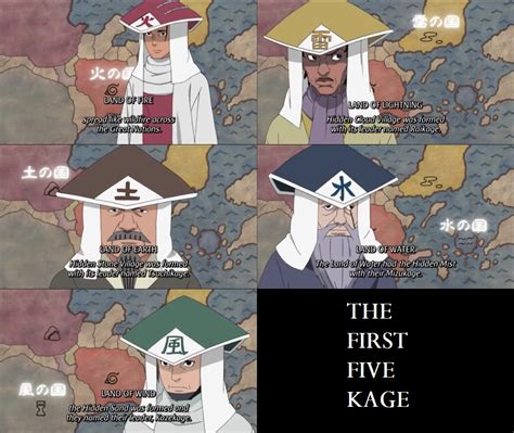 The First Five Kage By Zaduky500 On Deviantart