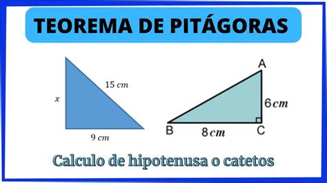 Teorema De Pitagoras Cálculo De La Hipotenusa Y Catetos Fácil Y