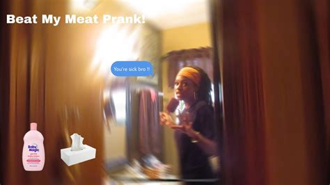 Beating My Meat Prank On Sister Must Watch 😭😭 Prank Trynottolaugh Youtube