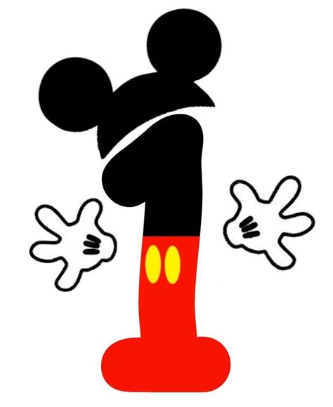 Mickey Mouse Number 1 Clipart Mickey Mouse Number 1 Clipart The Post