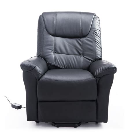 Raeghan leather power lift reclining chair. HOMCOM Lift Chair Power Recliner Electric Leather Assist ...
