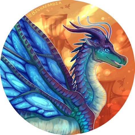 Wings Of Fire Blue By Biohazardia On Deviantart