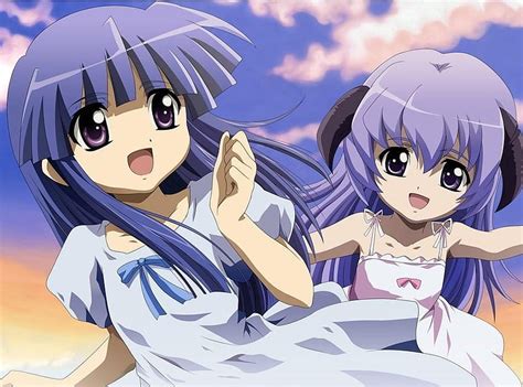 Rika And Hanyuu Higurashi Cute Hanyuu Rika Hd Wallpaper Peakpx