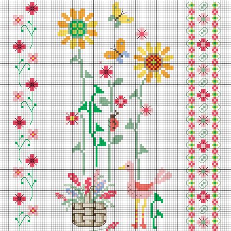 Meist wird im gezählten kreuzstich gestickt und die symbole sind auf papier aufgedruckt. Frühlings-Blumen sticken - Entdecke zahlreiche kostenlose ...