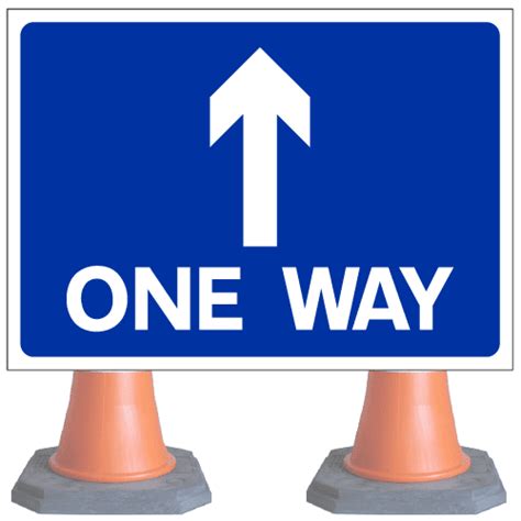 One Way Arrow Up Cone Sign Cns70 Cone Sold Separately Safety Sign