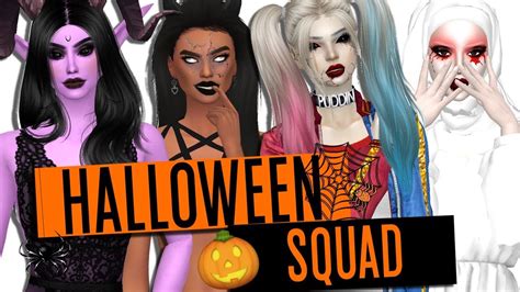 The Sims 4 Create A Sim Halloween Squad Cc List ↓ Youtube