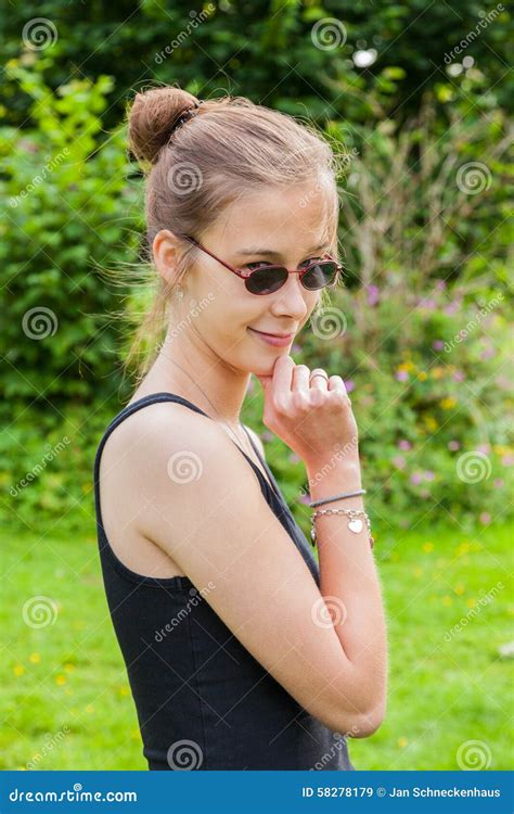 Pensive Teenage Girl Stock Image Image Of Caucasian 58278179