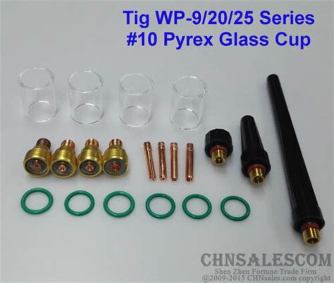Pcs Tig Welding Torch Gas Lens Pyrex Glass Cup Kit For Wp