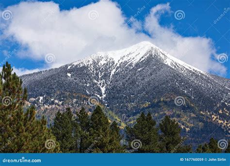 The San Francisco Peaks In Flagstaff Arizona Stock Image Image Of