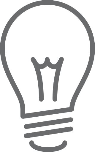 Licht Lampe Symbol In Outline Icons