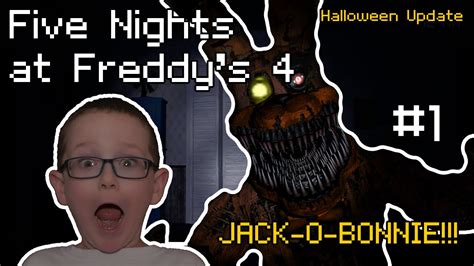 Jack O Bonnie Jump Scare Fnaf 4 Halloween Carterplays Youtube