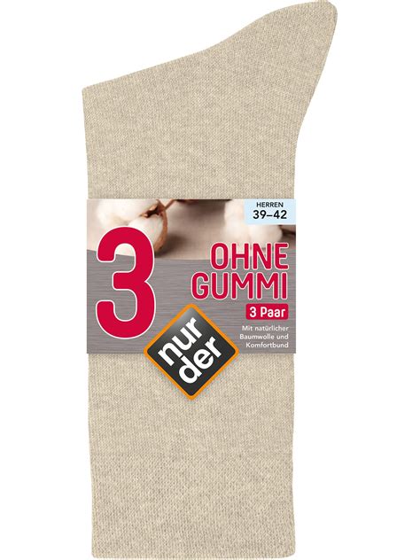 Nur Der Socken Ohne Gummi 3er Pack Beigemel Größe 39 42 3 St Shop Apotheke