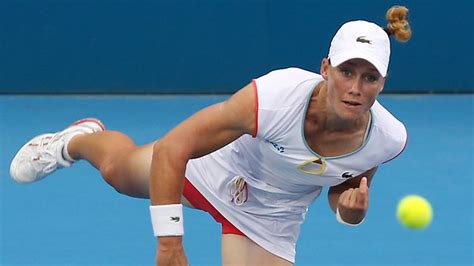 Samantha Stosur Defeats Yanina Wickmayer In First Round Match At