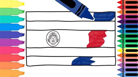 Included is a costa rica map, costa rica flag coloring page, traditional clothing, costa rican greeting, costa rican animals, famous landmarks, and more. How to Draw the Costa Rica Flag - Coloring Pages for kids ...