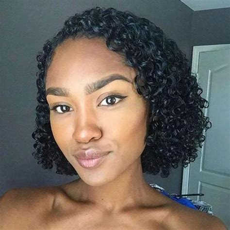 Sassy Chin Length Curly Bob Hair Wig For Black Women In 2022 Curly Bob Hairstyles Thick Hair