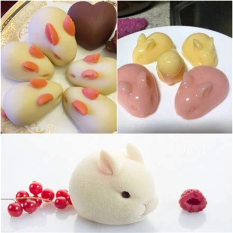 3d Easter Rabbit Bunny Silicone Mold Diy Baking Moulds Etsy