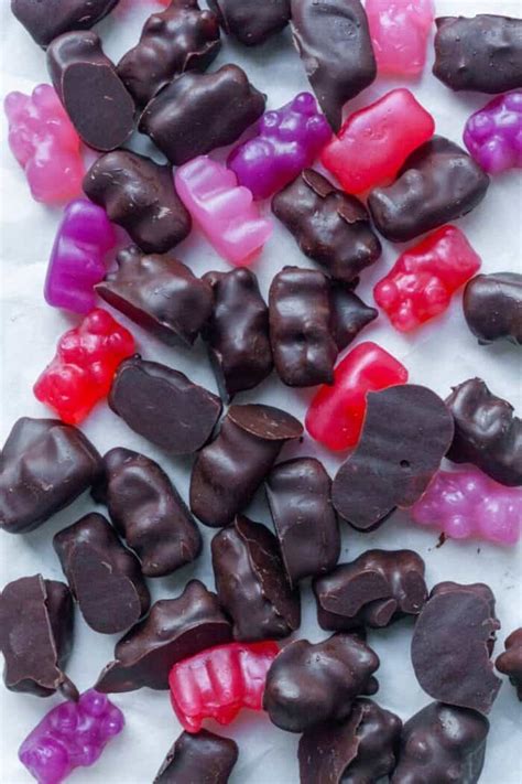 Chocolate Covered Gummy Bears Organically Addison