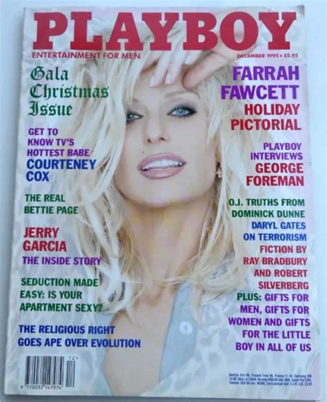 Playboy Magazine Dec Farrah Fawcett Holiday Pics Interesting