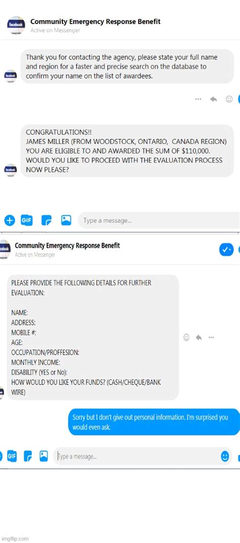 Cerb Fb Scam Imgflip