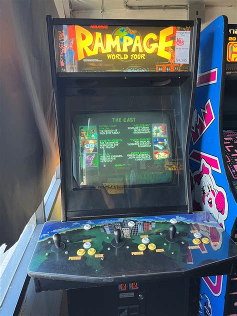 Rampage World Tour Arcade Game For Sale