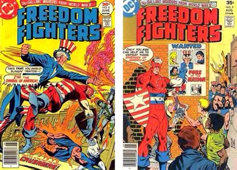 Unofficial Dc Marvel Crossover Freedom Fighters Invaders Freedom Fighters Bronze Age Comic