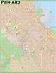 Large detailed map of Palo Alto
