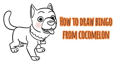 How To Draw Bingo From Cocomelon Youtube
