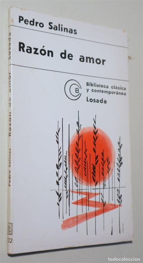 Salinas Pedro Razón De Amor Poesía 1936 Comprar Libros De