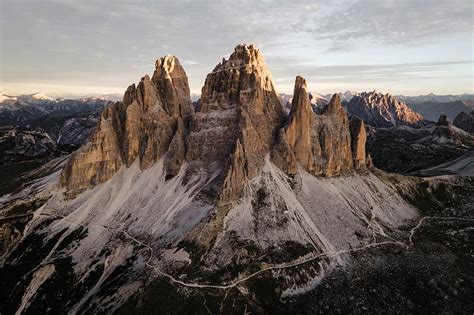 2k Free Download Tre Cime Di Lavaredo Mtns Of Italy Nature Road