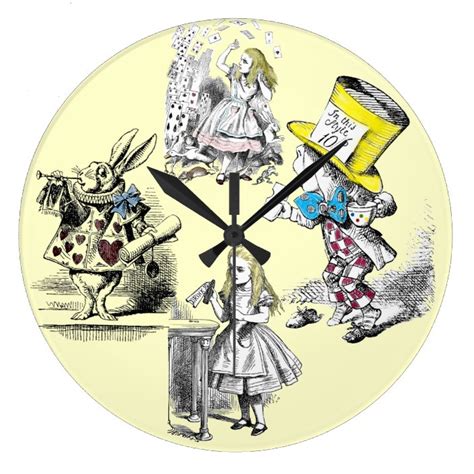 Alice In Wonderland Vintage Wall Clock Uk