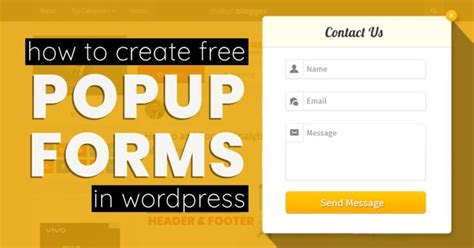 How To Create Free Popup Form In Wordpress Popup Form Maker