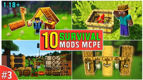 Top 10 Best Survival Mods For Minecraft Pe 118 Minecraft Survival