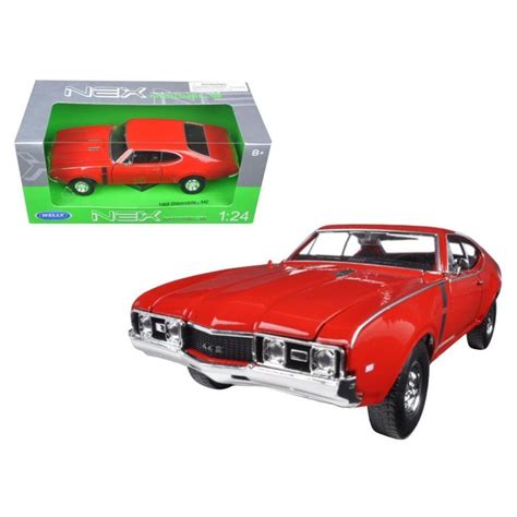 Buy Welly 1968 Oldsmobile 442 124 Scale Diecast Model Car Red Online