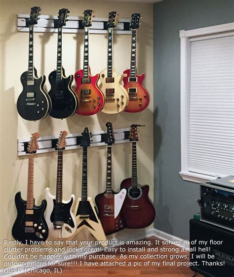 Well i guess i meant to say a wall hanger. Guitar Hanger MX™ | Multiple Guitar Hanging System by ...