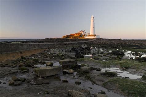 St Marys Lighthouse And Island At Whitley Bay North Tyneside England
