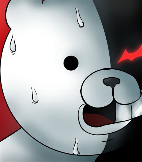 Monokuma Didnt Have A Find Able Shocked React Face So I Drew One