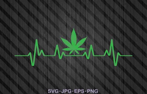 Weed Heartbeat svg Medical Cannabis svg Funny Weed svg | Etsy