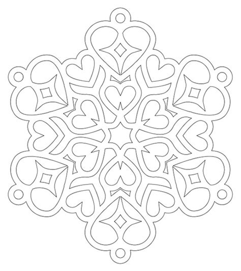 Actually, it is a flake of snow, especially a feathery ice crystal. Pattern Coloring Pages - MomJunction
