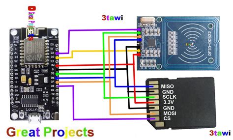 Great Projects Esp8266 Rfid Sd Card Mfrc522 Web Server