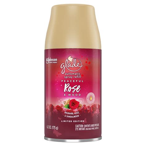 Customise your home air freshening experience with pure clean linen glade automatic spray. Glade Automatic Spray Refill Peaceful Rose and Wood, Fits ...