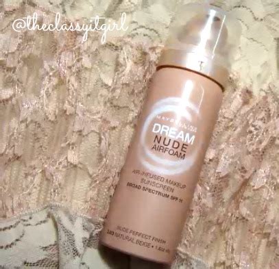 Maybelline Dream Nude Airfoam Foundation Review Demo The Classy It