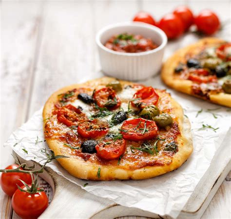 Easy Tomato And Cheese Mini Pizza Recipe By Archanas Kitchen