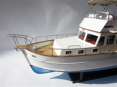 Wooden Model Grand Bank 46 Trawler Yacht Model Model Boats Trawler