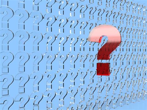 Row Of Question Marks On A Blue Background 3d Render Stock